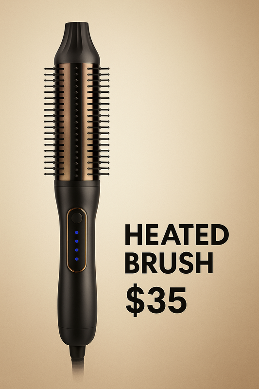 Brosse Lissante 3-en-1 Professionnelle | Chauffage Rapide & Anti-Frisottis